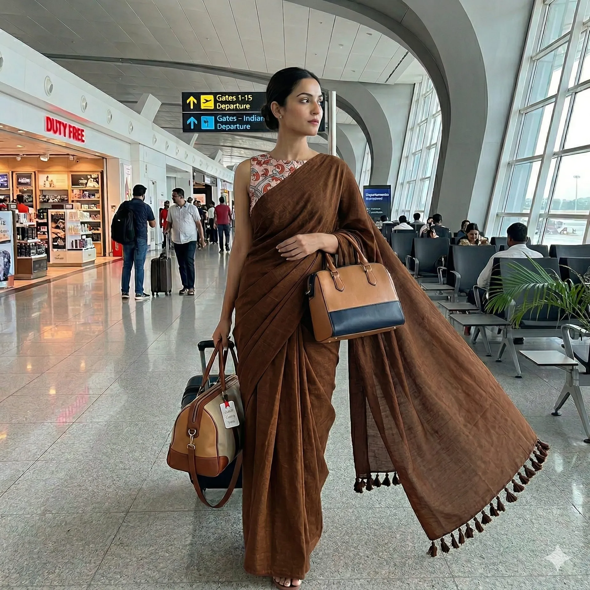 Classic Handloom Khadi Cotton Saree - Khadi Cotton Saree Online India - Buy at ₹950 - Image 1
