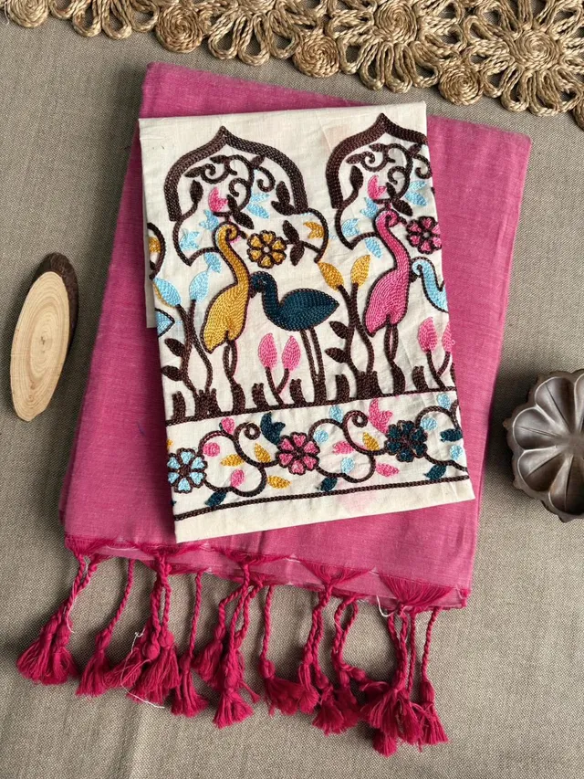 Classic Handloom Khadi Cotton Saree - View 2