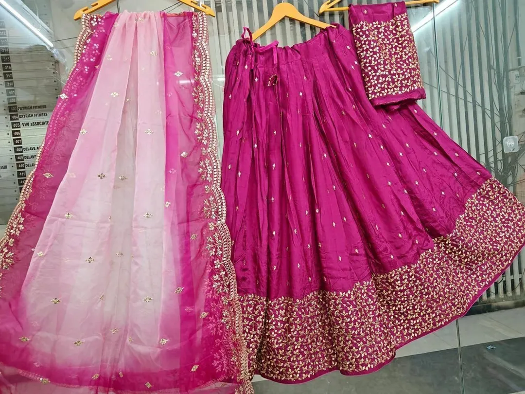 Designer Lehenga Choli Set with Heavy Work Dupatta - View 2