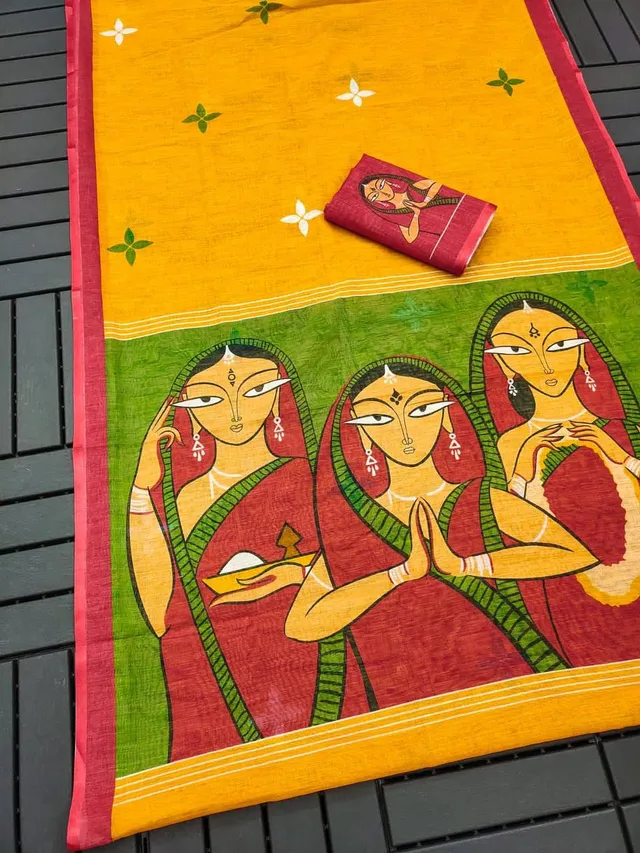 Devika Designer Linen Saree