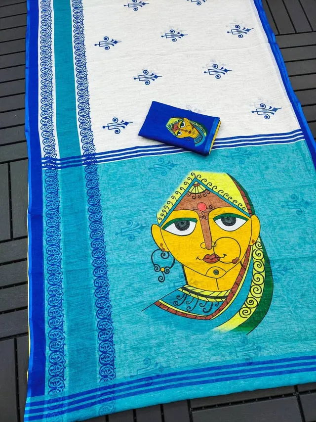 Devika Designer Linen Saree