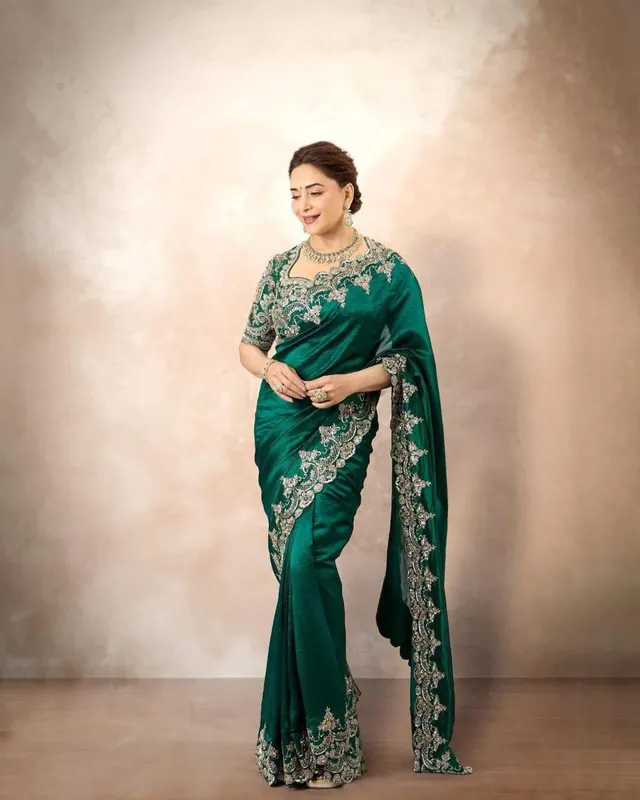 Designer Saree Inspired by Madhuri Dixit - View 2