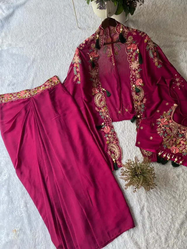 Perfect for Party & Wedding Season – Indo-Western 3-Piece Set - View 3