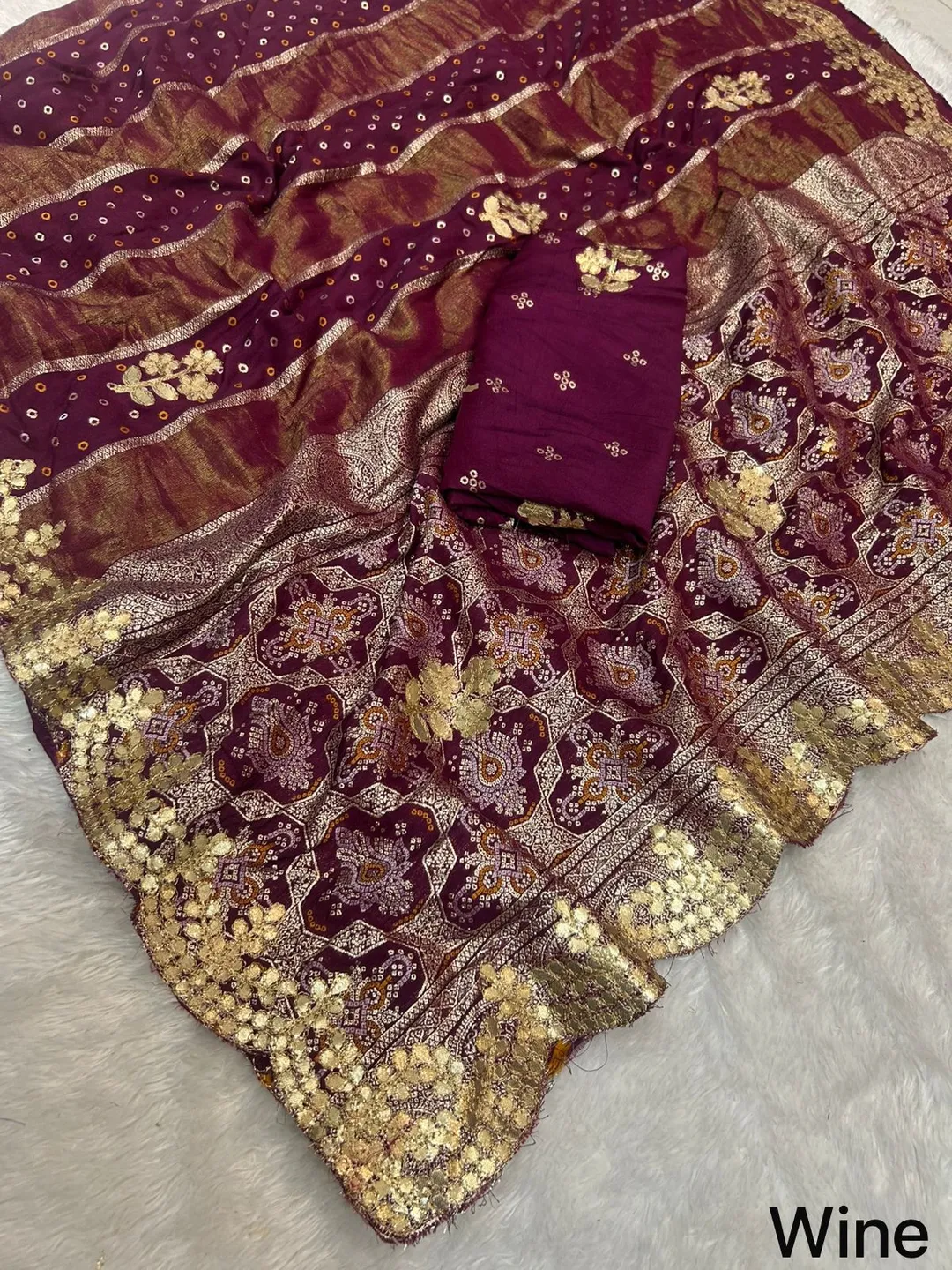Pure Viscose Zari Weaving Saree – Rich Festive Collection - View 3