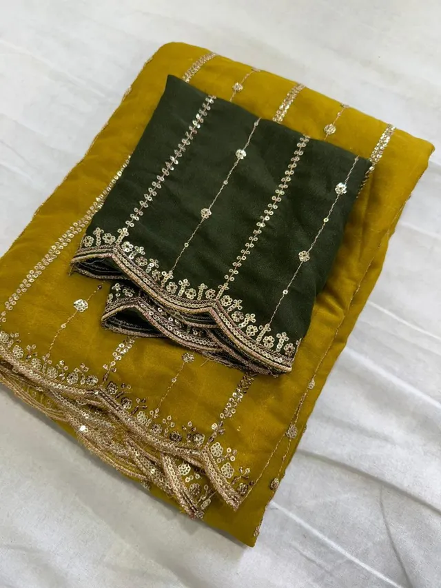 Star Georgette Handwork Saree - View 2