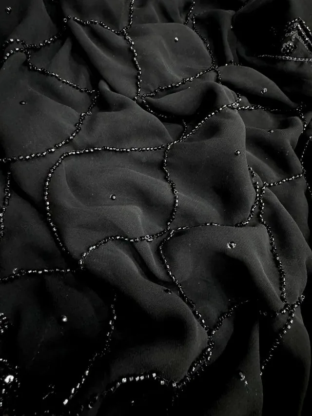 Launching New Designer Party Wear Black Saree - View 3
