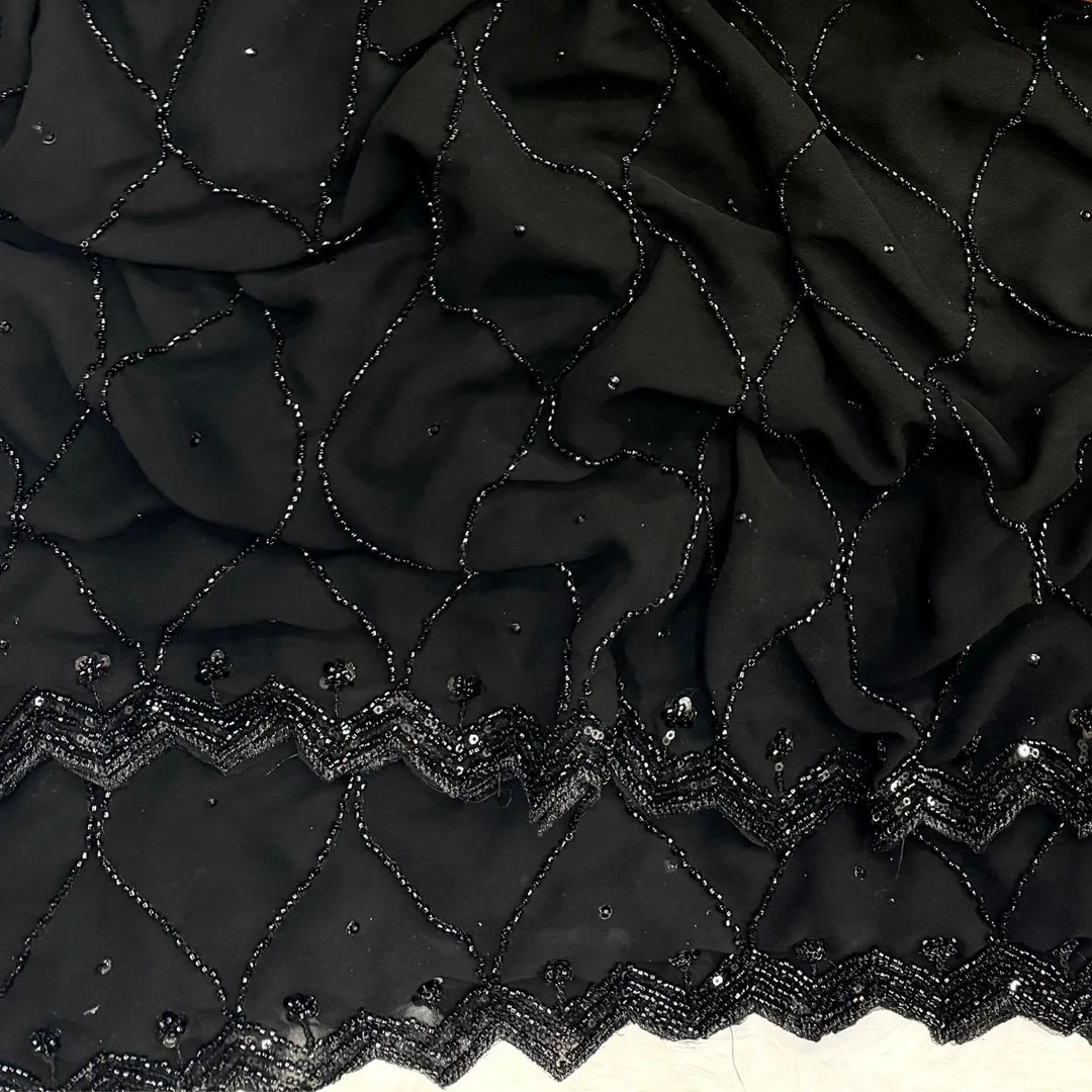 Launching New Designer Party Wear Black Saree - View 4