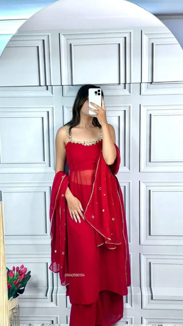 Designer Party & Festive Wear Gown Set - View 2