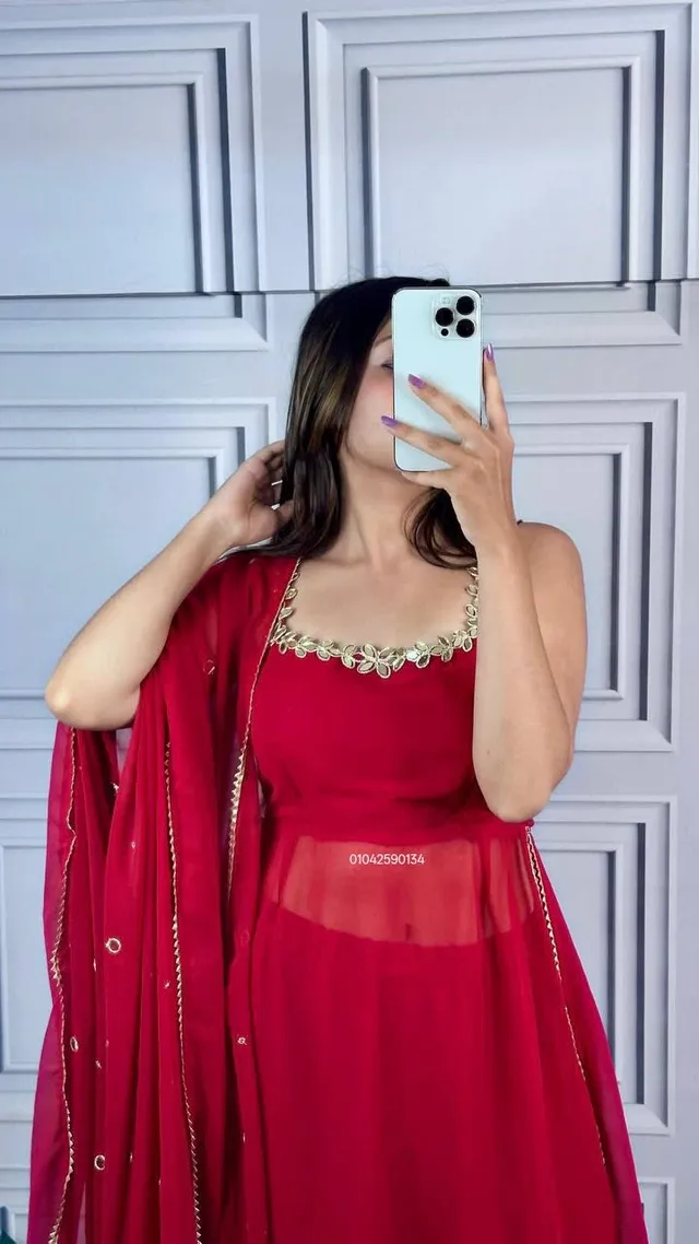 Designer Party & Festive Wear Gown Set - View 4