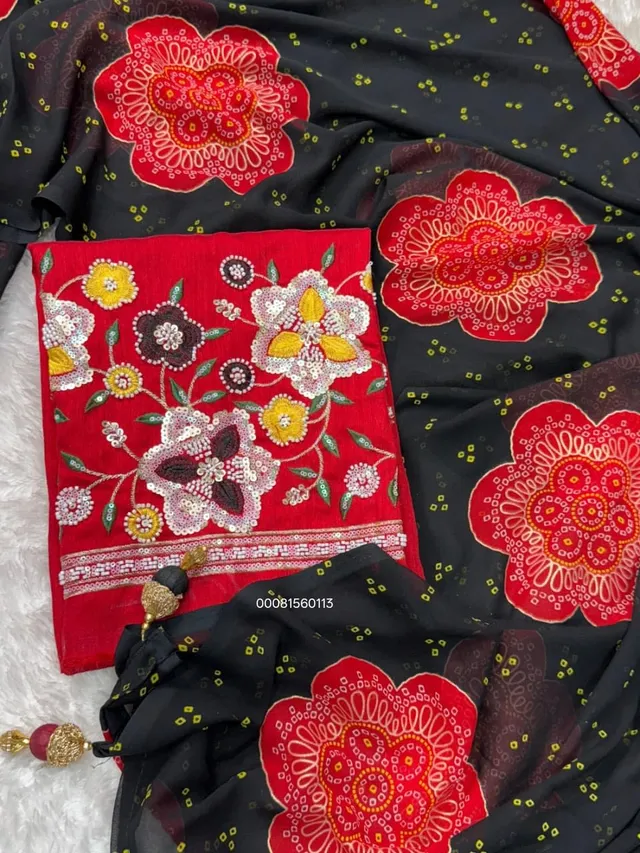 Rani Sahibaa Premium Bandhej Saree - View 2