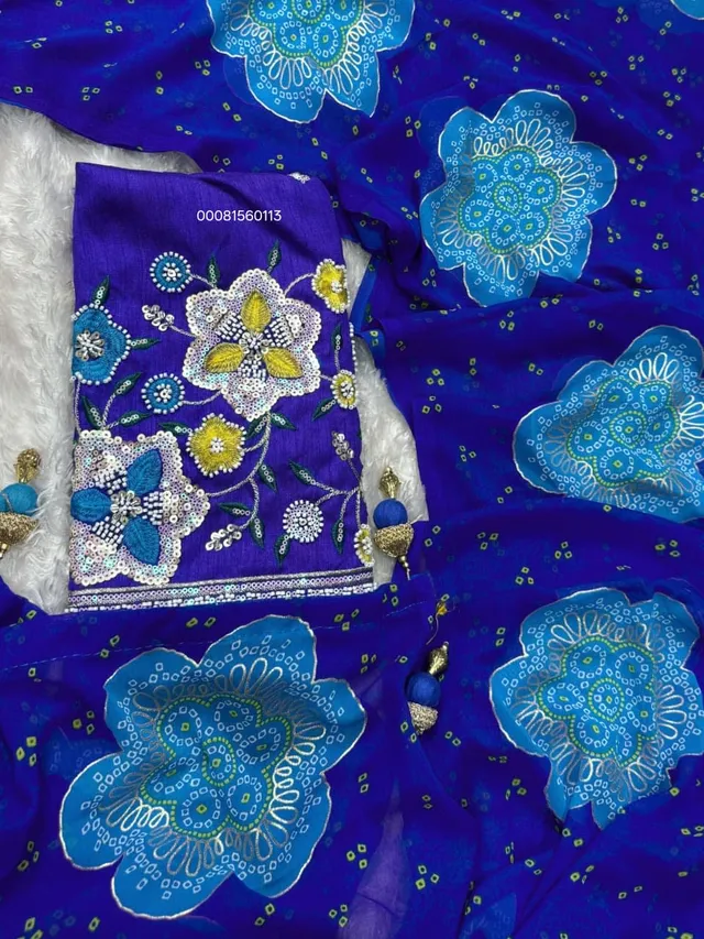 Rani Sahibaa Premium Bandhej Saree - View 2