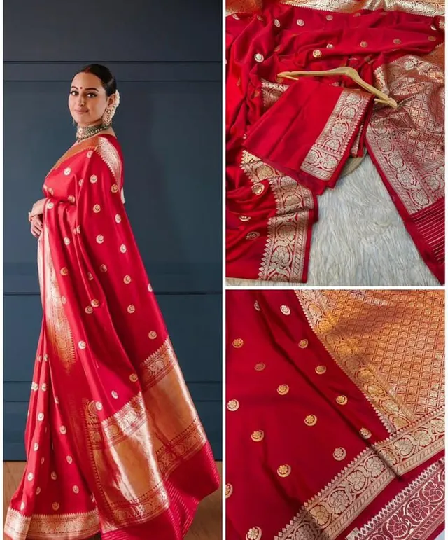 Sonakshi Ma’am Luxury Banarasi Mashru Kataan Silk Saree Collection