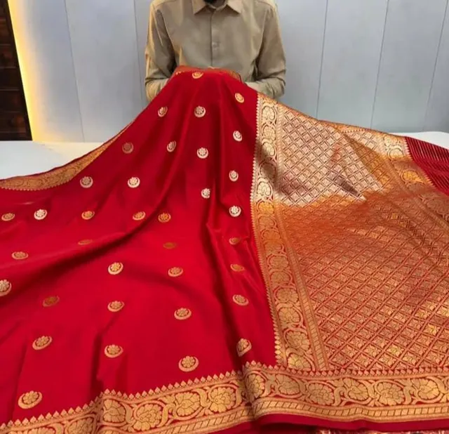 Sonakshi Ma’am Luxury Banarasi Mashru Kataan Silk Saree Collection - View 3