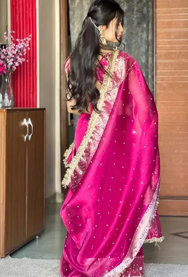 Luxury Banarasi Soft Glass Tissue Silk Saree Collection - View 4