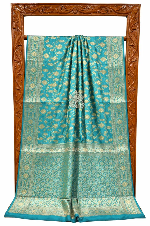 Elegant Banarasi Soft Semi Georgette Silk Saree Collection - View 2