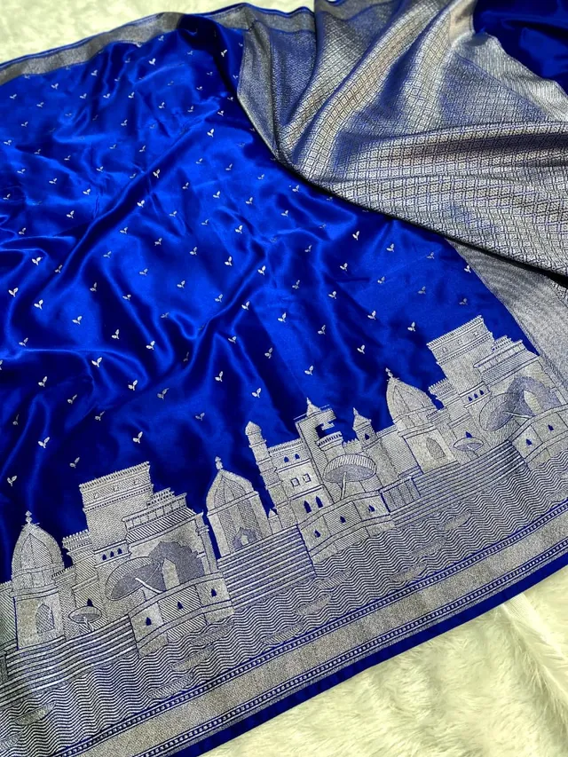 Luxury Banarasi Soft Kataan Mashru Silk Saree Collection - View 2