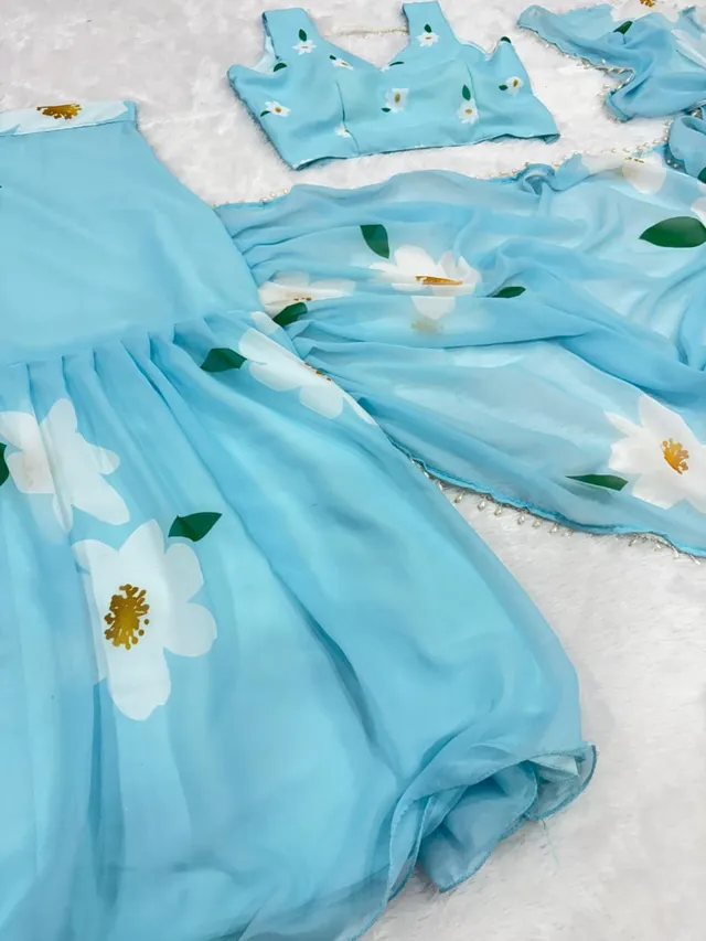 Most Beautiful Ready-To-Wear Lehenga Saree Collection - View 7