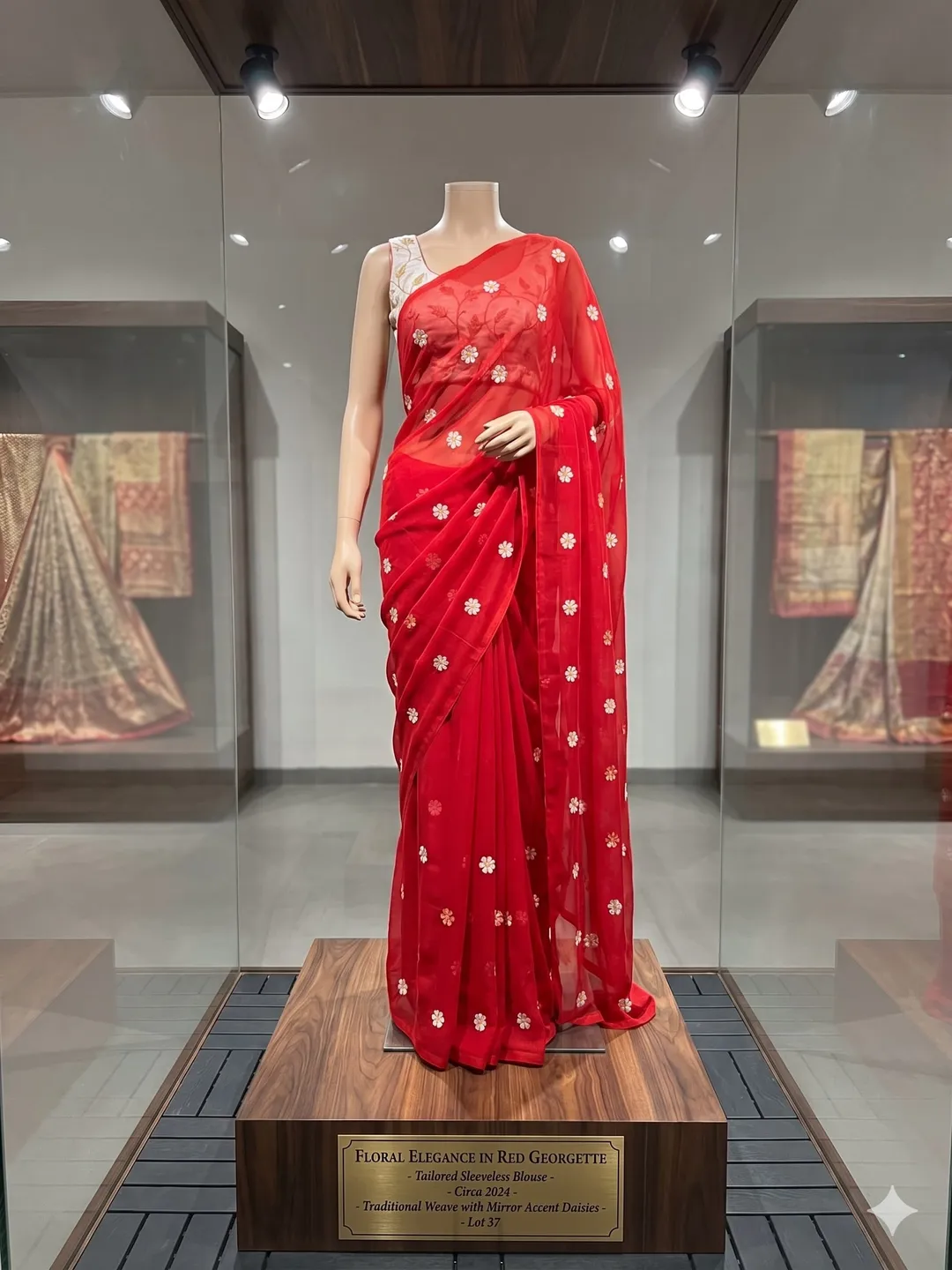 Aari Embroidery Work Designer Saree - Georgette Saree Online India - Buy at ₹999 - Image 1