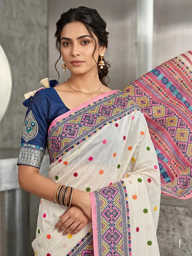 Catalogue – Premium Assamese Chador Saree - View 4