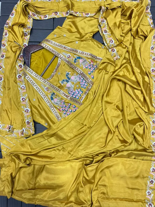 New Super Trending Party Jacket Saree (Ready-to-Wear) - View 3
