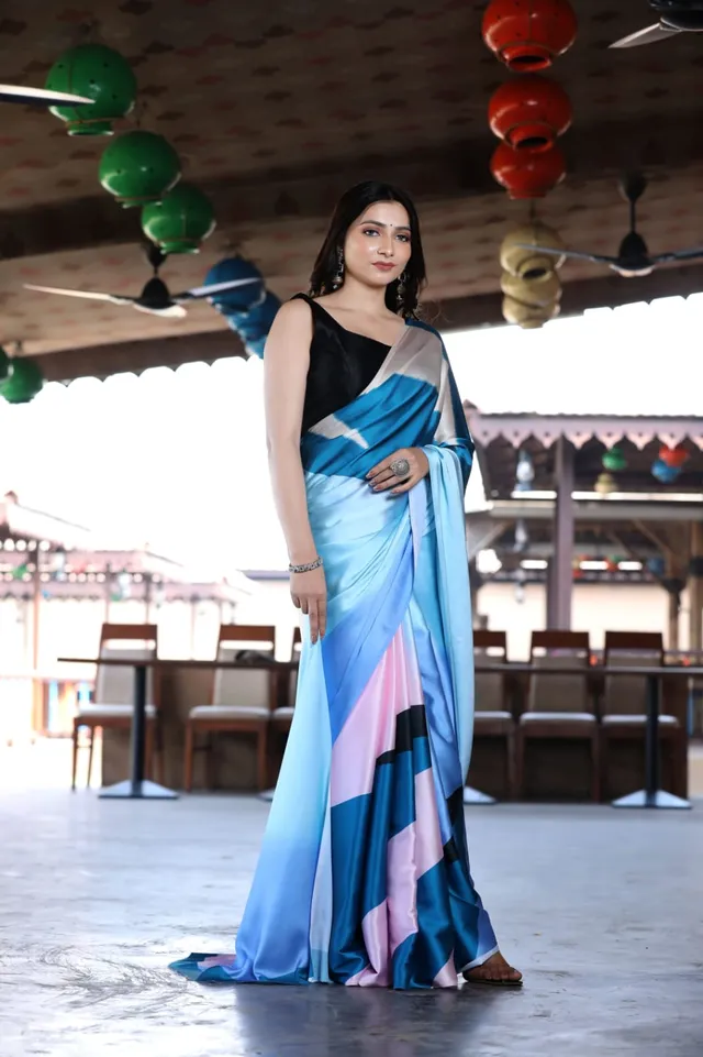 Original Japan Satin Saree - View 2