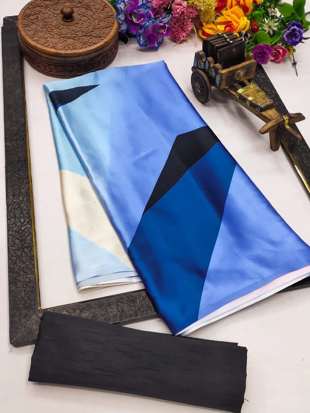 Original Japan Satin Saree - View 5