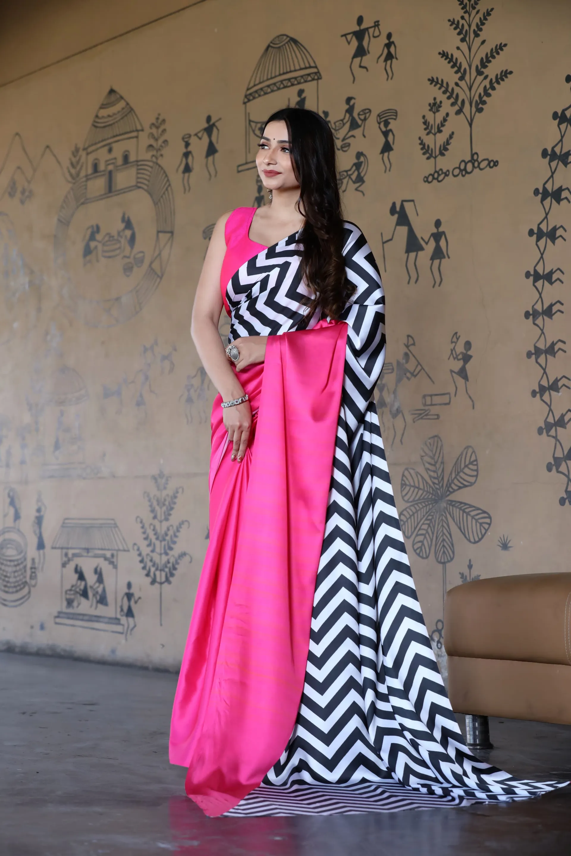 New Design Launch 🌻 Japan Satin (Devsena Satin) Saree - View 3