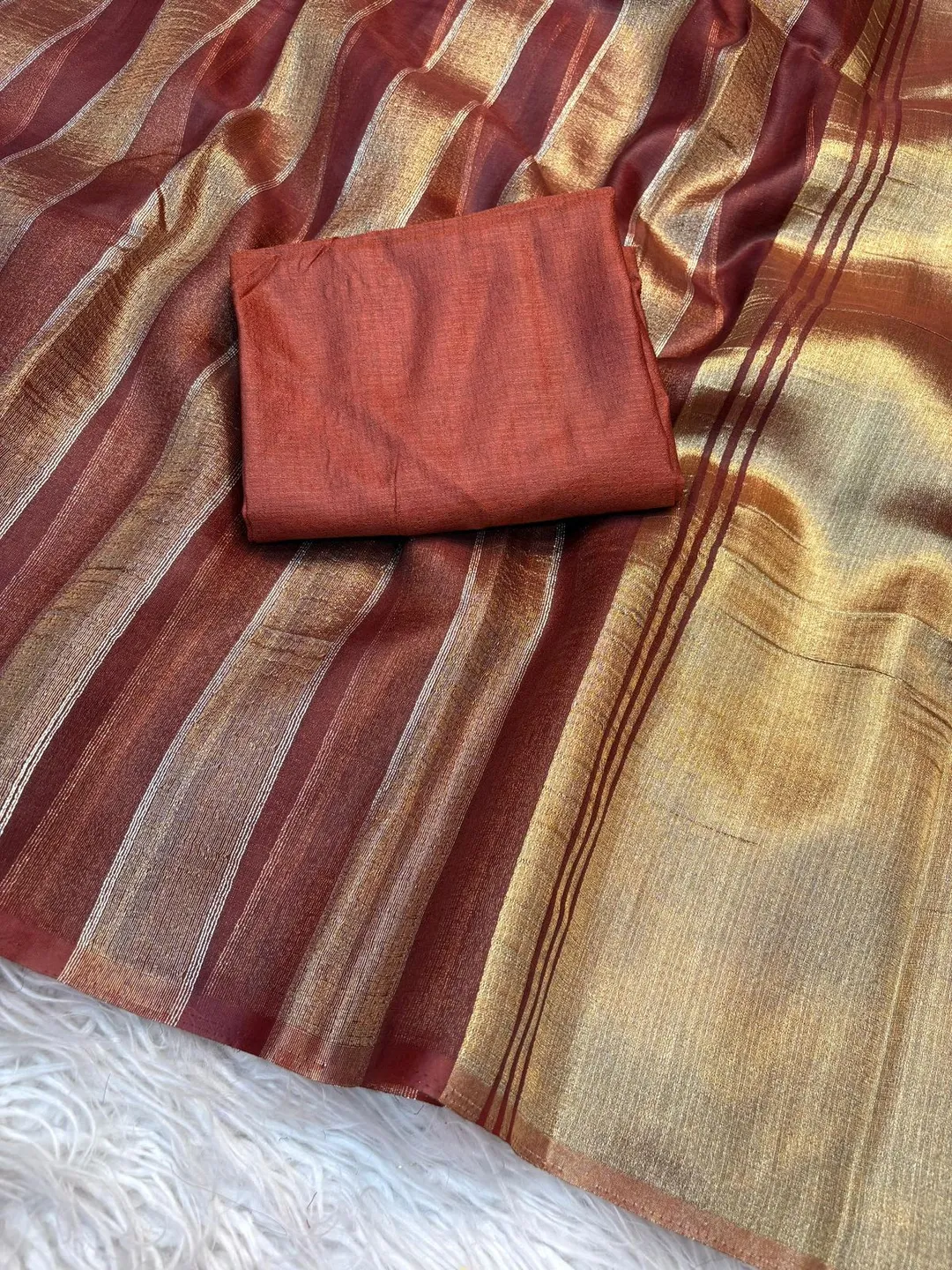Catalogue – Shree Organza Patta Saree - View 2