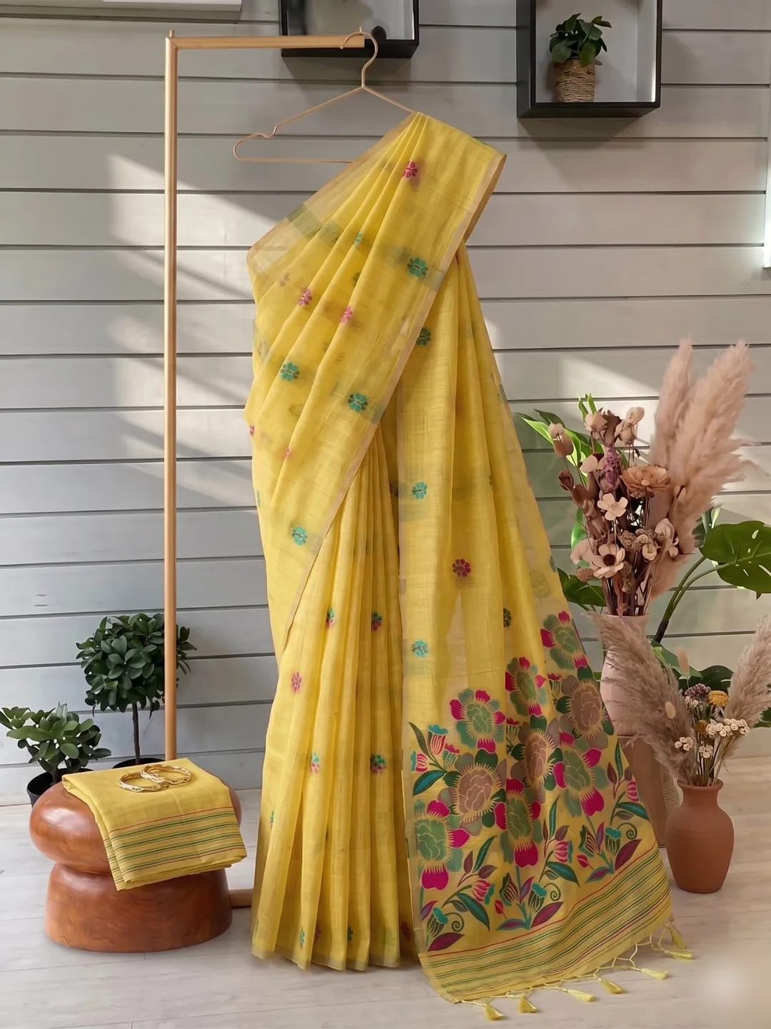 Soft Muga Cotton Saree Collection - Premium Soft Muga Cotton Saree Online India - Buy at ₹1650 - Image 1