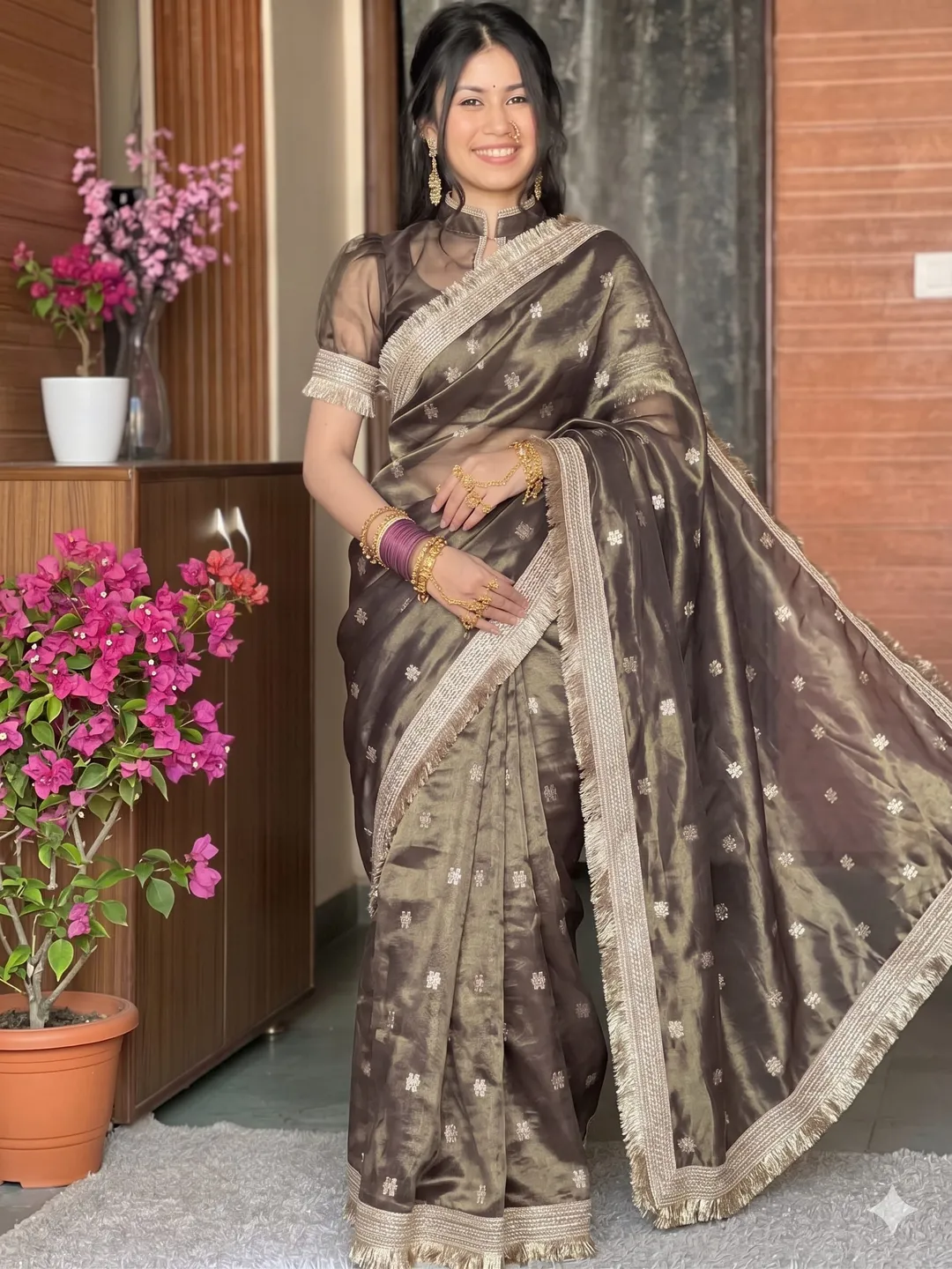 Premium Tussar Silk Saree Collection - Premium Tussar Silk Saree Online India - Buy at ₹1400 - Image 1