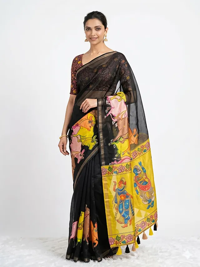 Design: NANDI MANGLA Saree - Manipuri Slub Silk Saree Online India - Buy at ₹1299 - Image 1