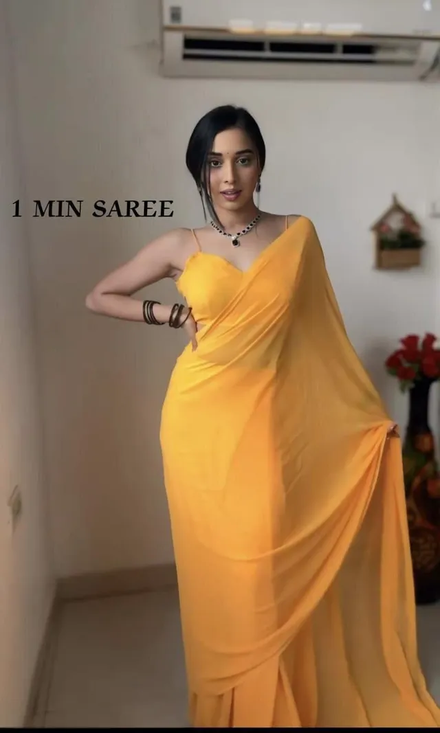 Launching Code: 764 – 1 Minute Ready-to-Wear Saree - View 2
