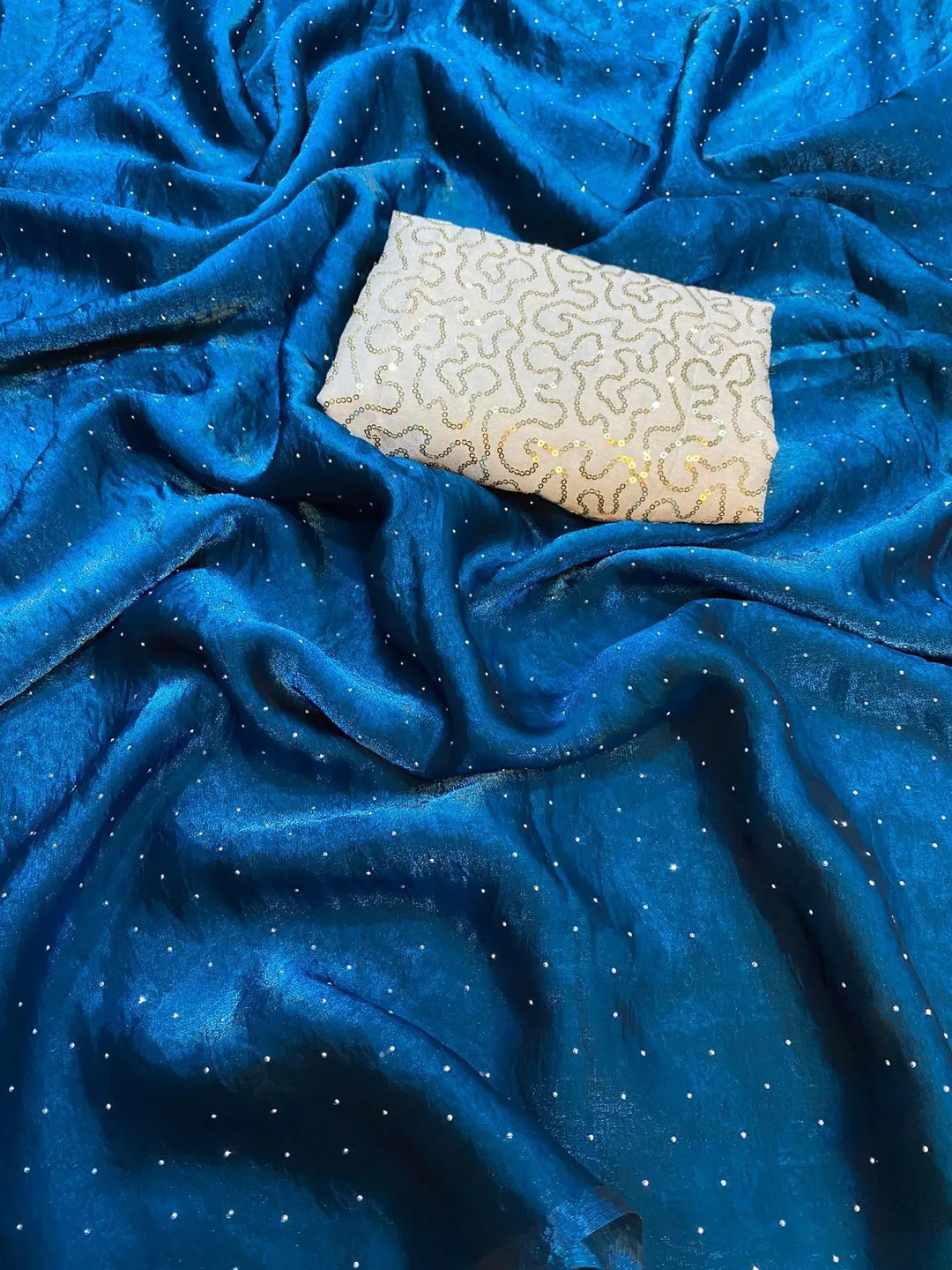 Code: 908 – New Trending Swarovski Work Saree - View 2