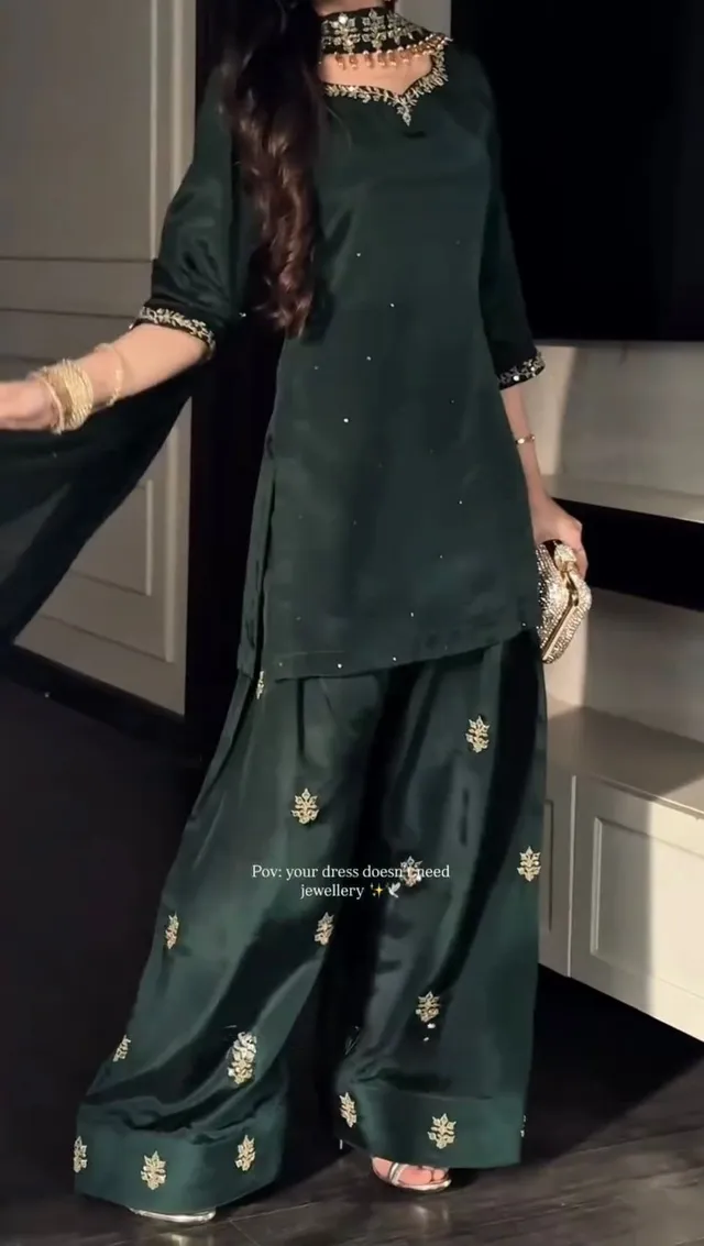 Designer Farshi Palazzo Set – Elegant Ethnic Wear - View 2