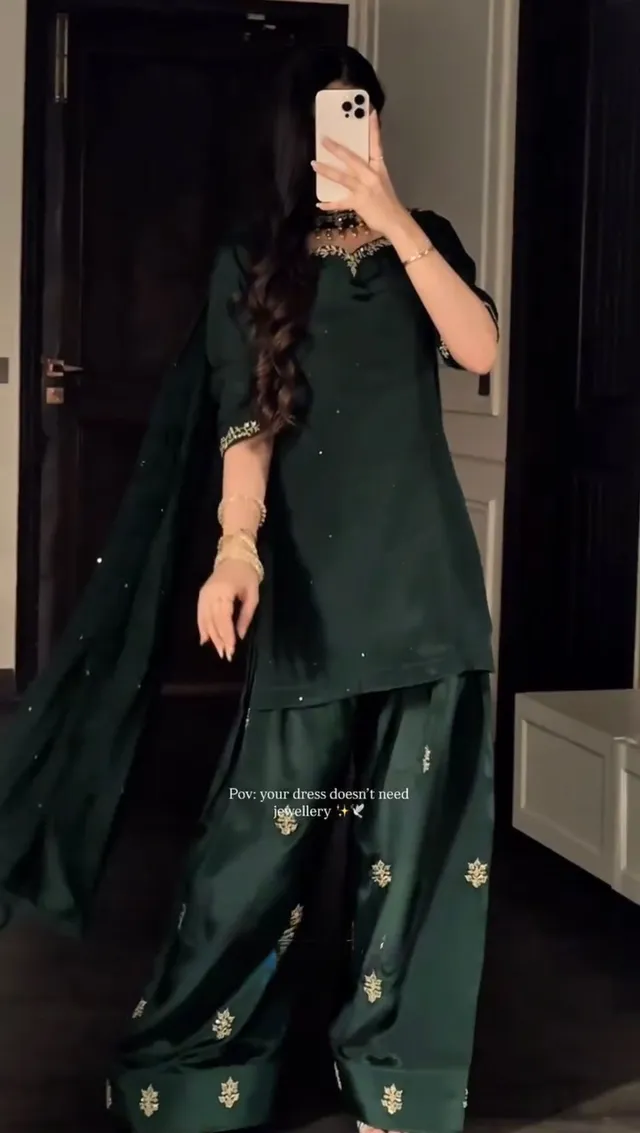 Designer Farshi Palazzo Set – Elegant Ethnic Wear - View 3