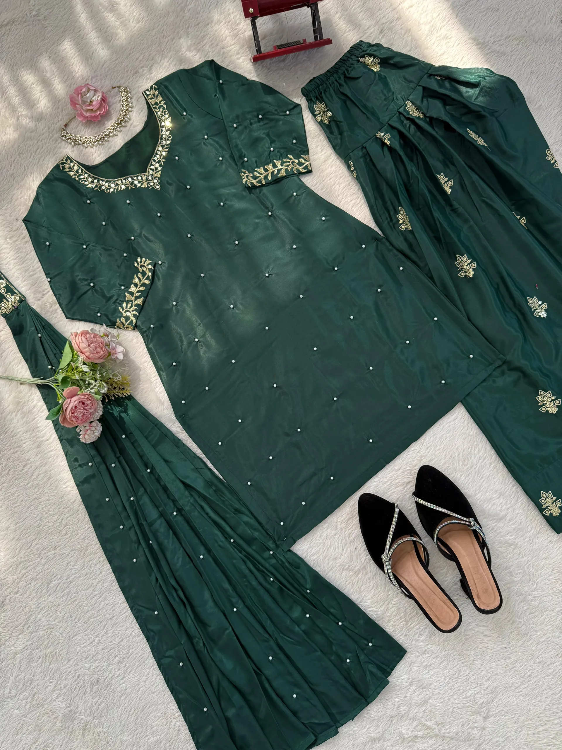 Designer Farshi Palazzo Set – Elegant Ethnic Wear - View 6