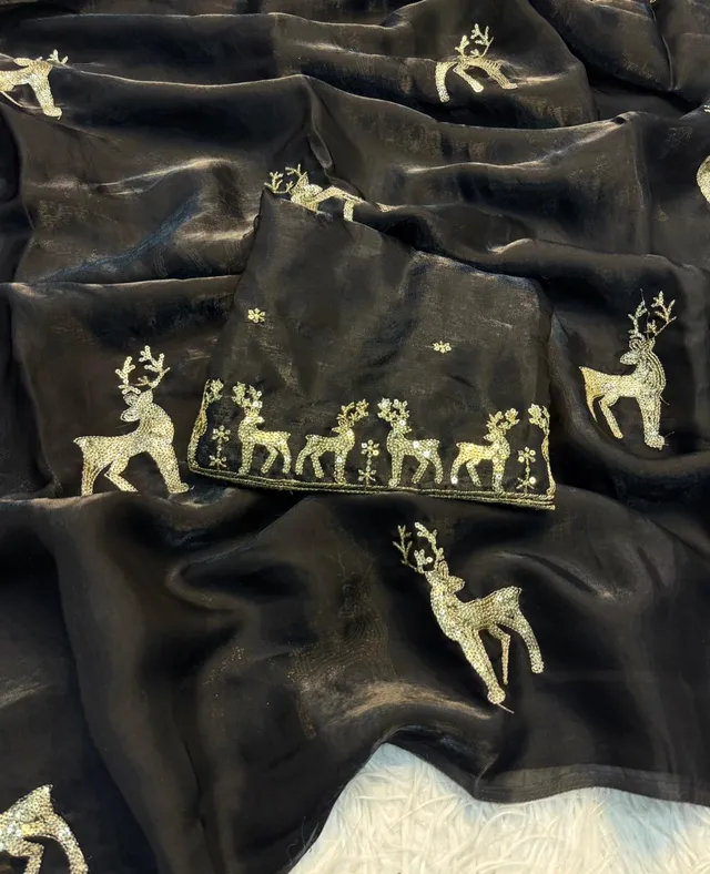 Premium Soft Space Silk Saree - View 3