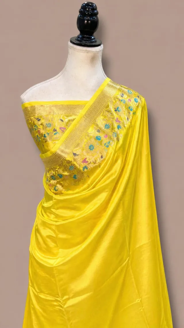 Banarasi Raw Mango Silk Saree Collection - View 2