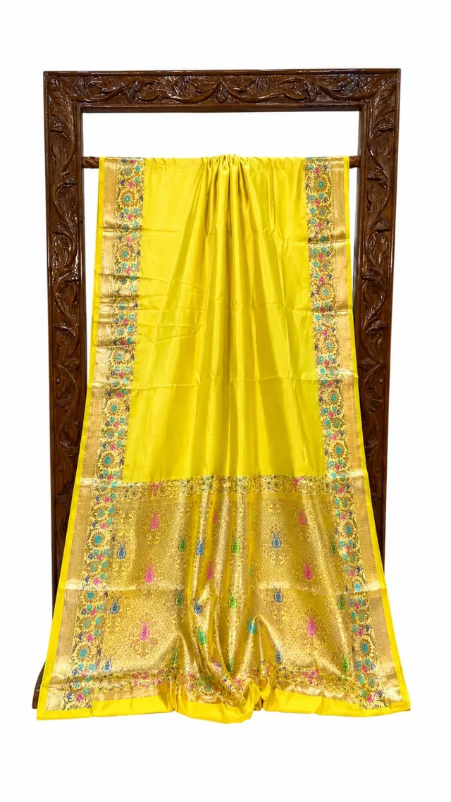 Banarasi Raw Mango Silk Saree Collection - View 3