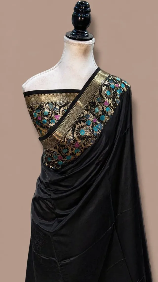 Banarasi Raw Mango Silk Saree Collection - View 2