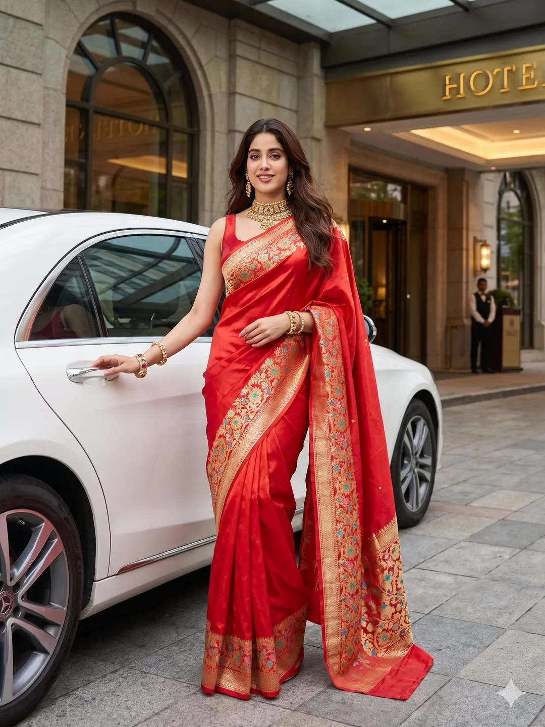 Banarasi Raw Mango Silk Saree Collection - Banarasi Raw Mango Silk Saree Online India - Buy at ₹1899 - Image 1