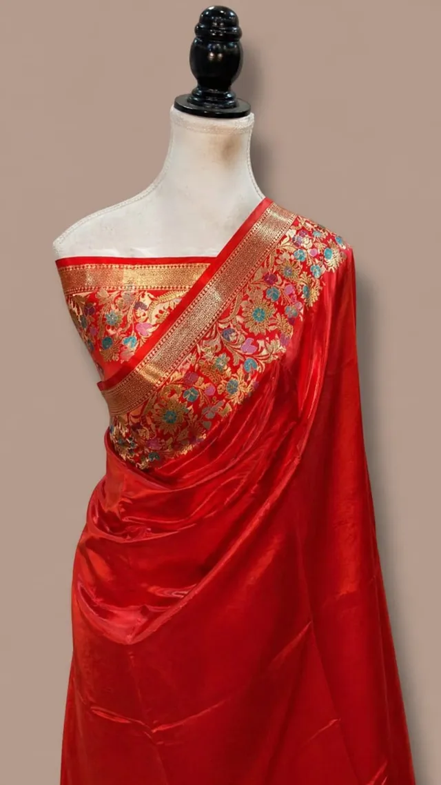 Banarasi Raw Mango Silk Saree Collection - View 2