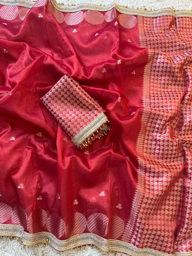 Banarasi Soft Tissue Silk Saree - View 2