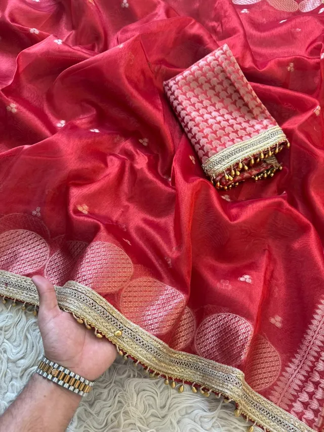 Banarasi Soft Tissue Silk Saree - View 3