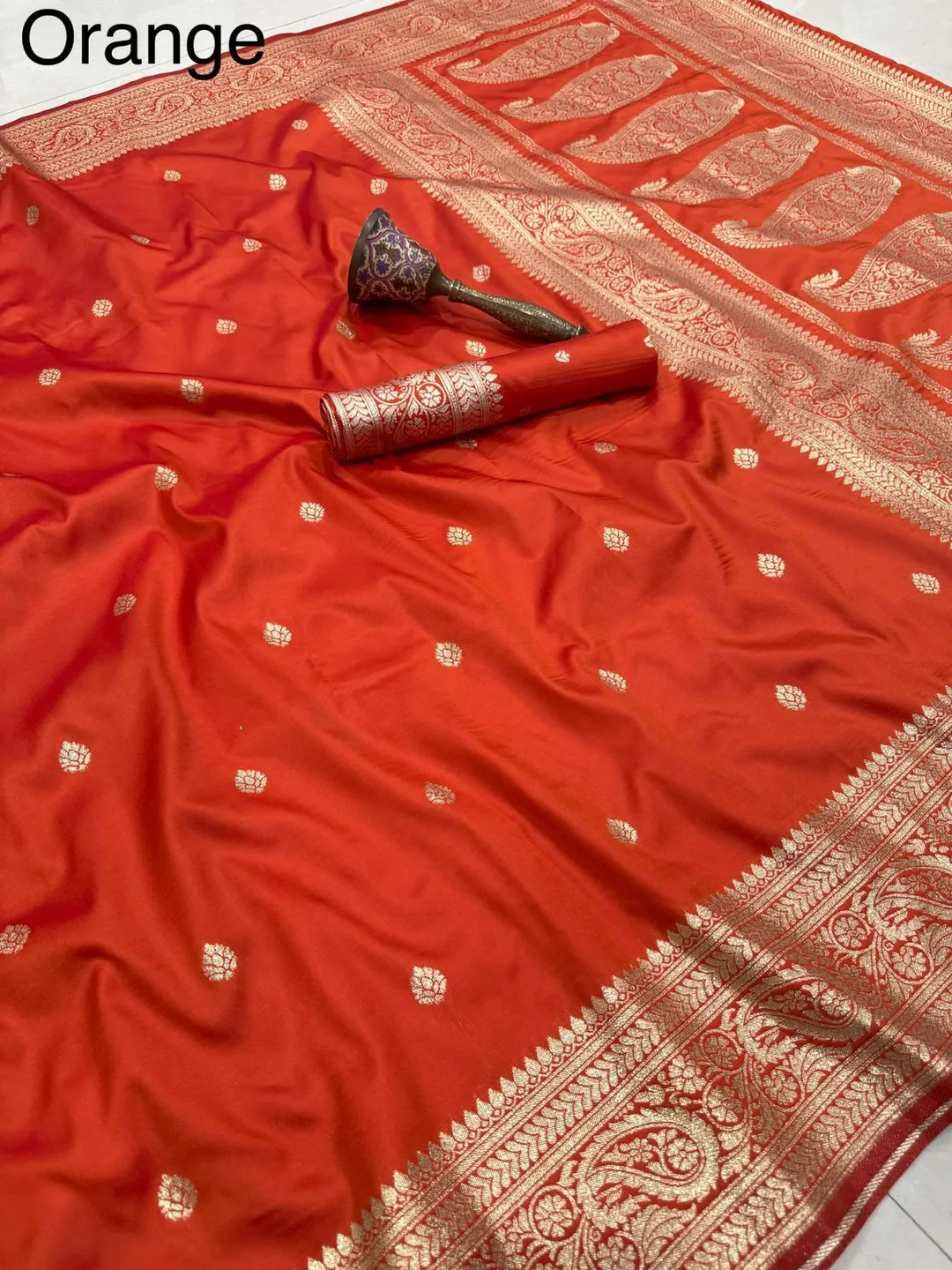 Pure heavy Banarasi soft silk Saree - View 2
