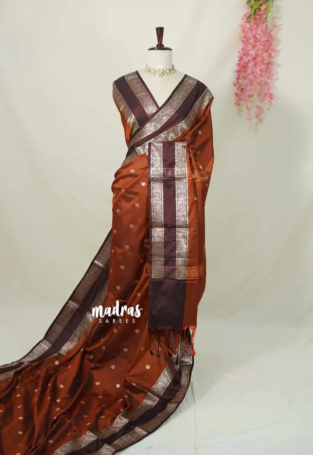 Banarasi Soft Semi Katan Catlon Silk Saree - View 2