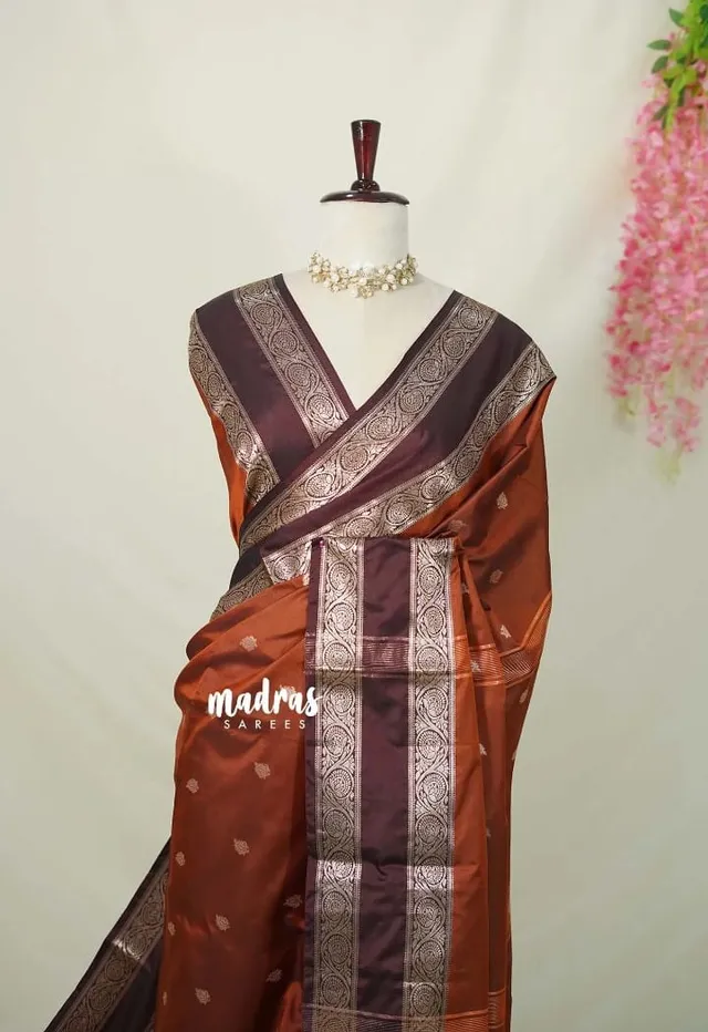 Banarasi Soft Semi Katan Catlon Silk Saree - View 4