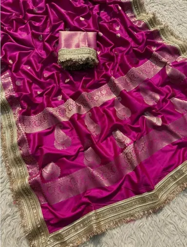 Banarasi Soft Kataan Silk Saree - View 3