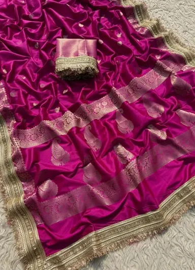 Banarasi Soft Kataan Silk Saree - View 4