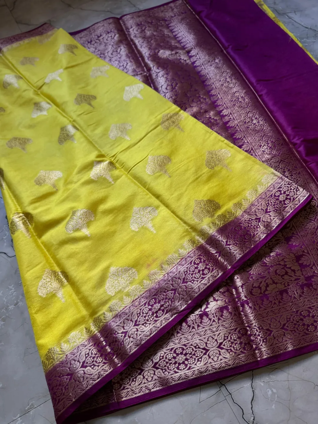 Banarasi Dyble Semi Katan Silk Saree - View 2